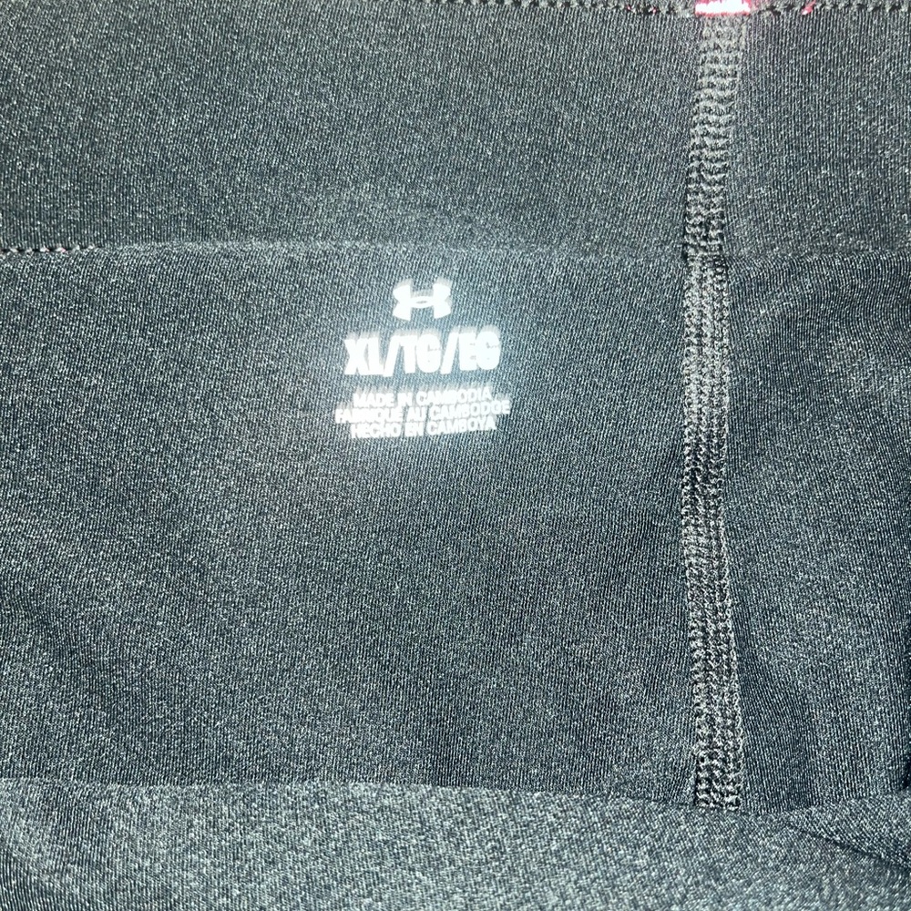Under Armour Hot Pink Athletic Shorts with Black Biker shorts - Picture 5 of 5
